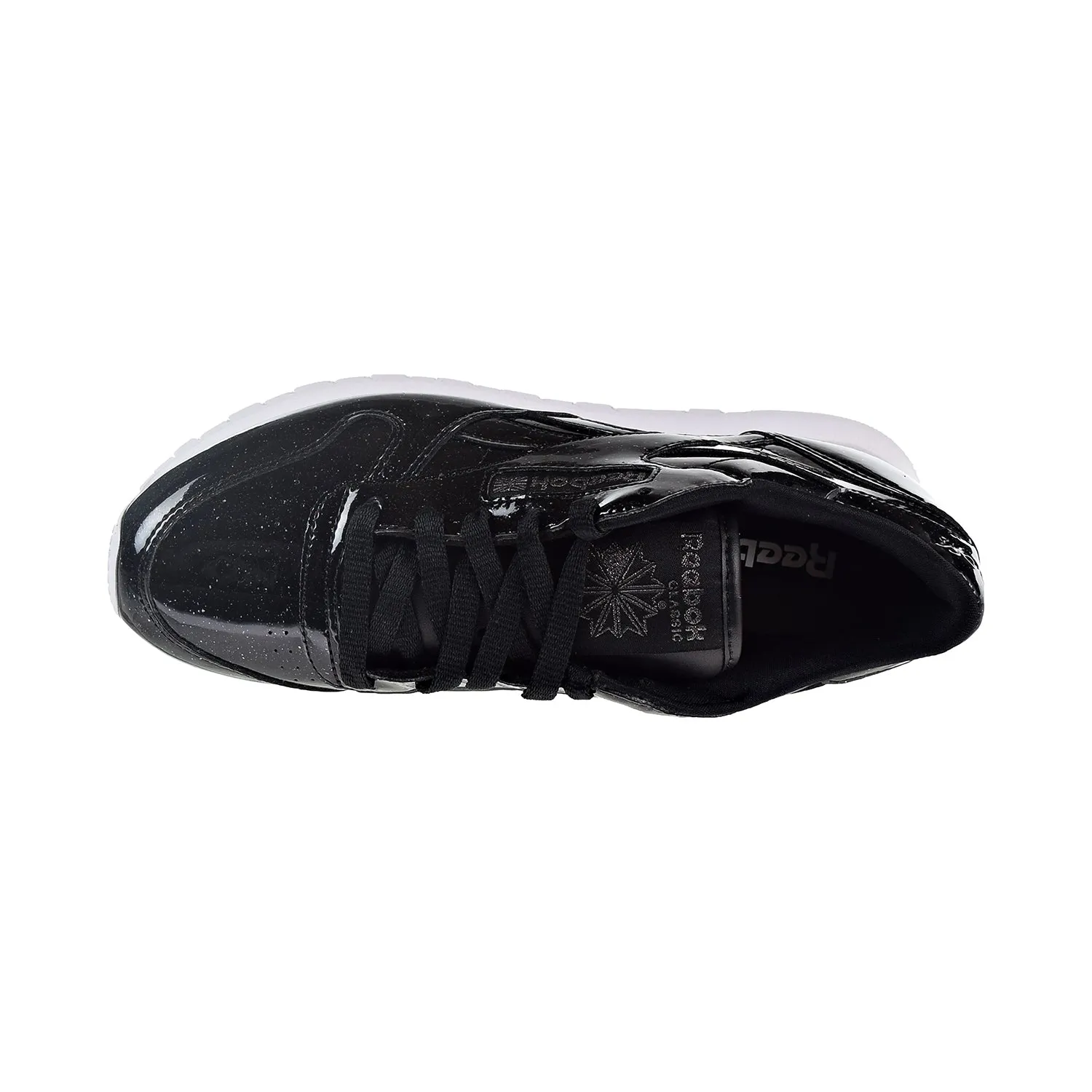 Reebok CL Leather PP Patent Pearl Women's Shoes Pearl Black/White