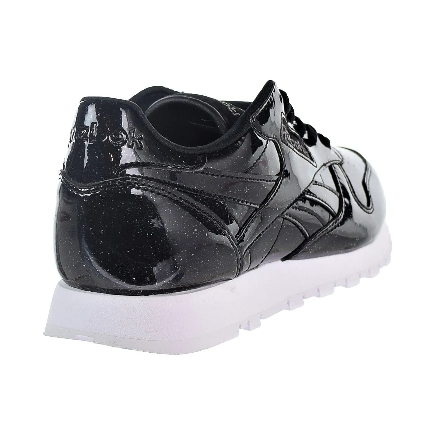 Reebok CL Leather PP Patent Pearl Women's Shoes Pearl Black/White