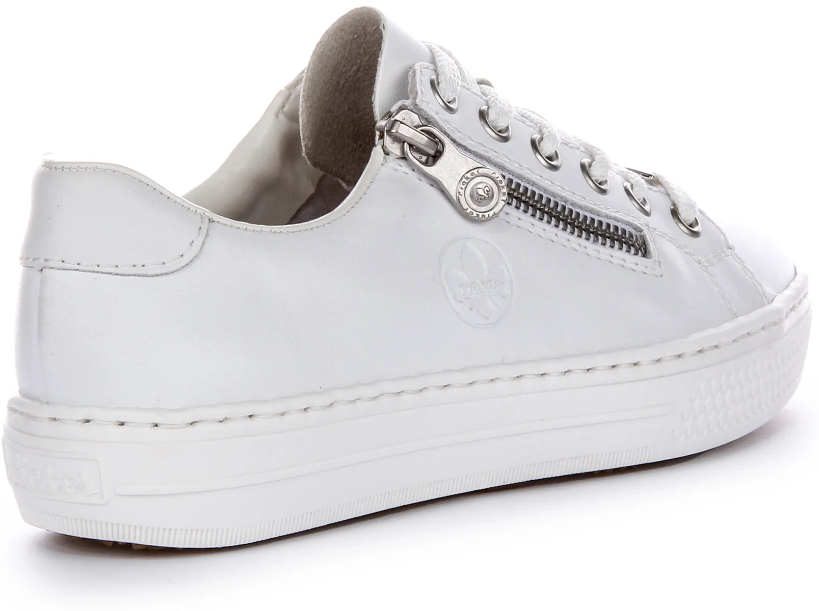 Rieker L59L1-83 In White Trainers For Women