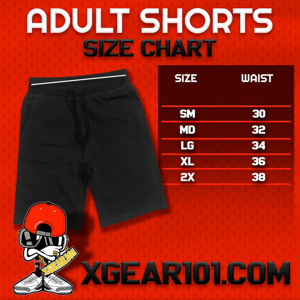 ROYAL PIRATE BAWS (Grey Face) : Black Cotton Terry Fleece Shorts