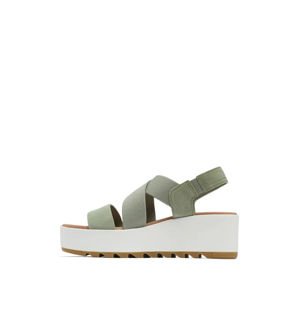 'Sorel' Women's Cameron Flatform Slingback - Safari / Sea Salt