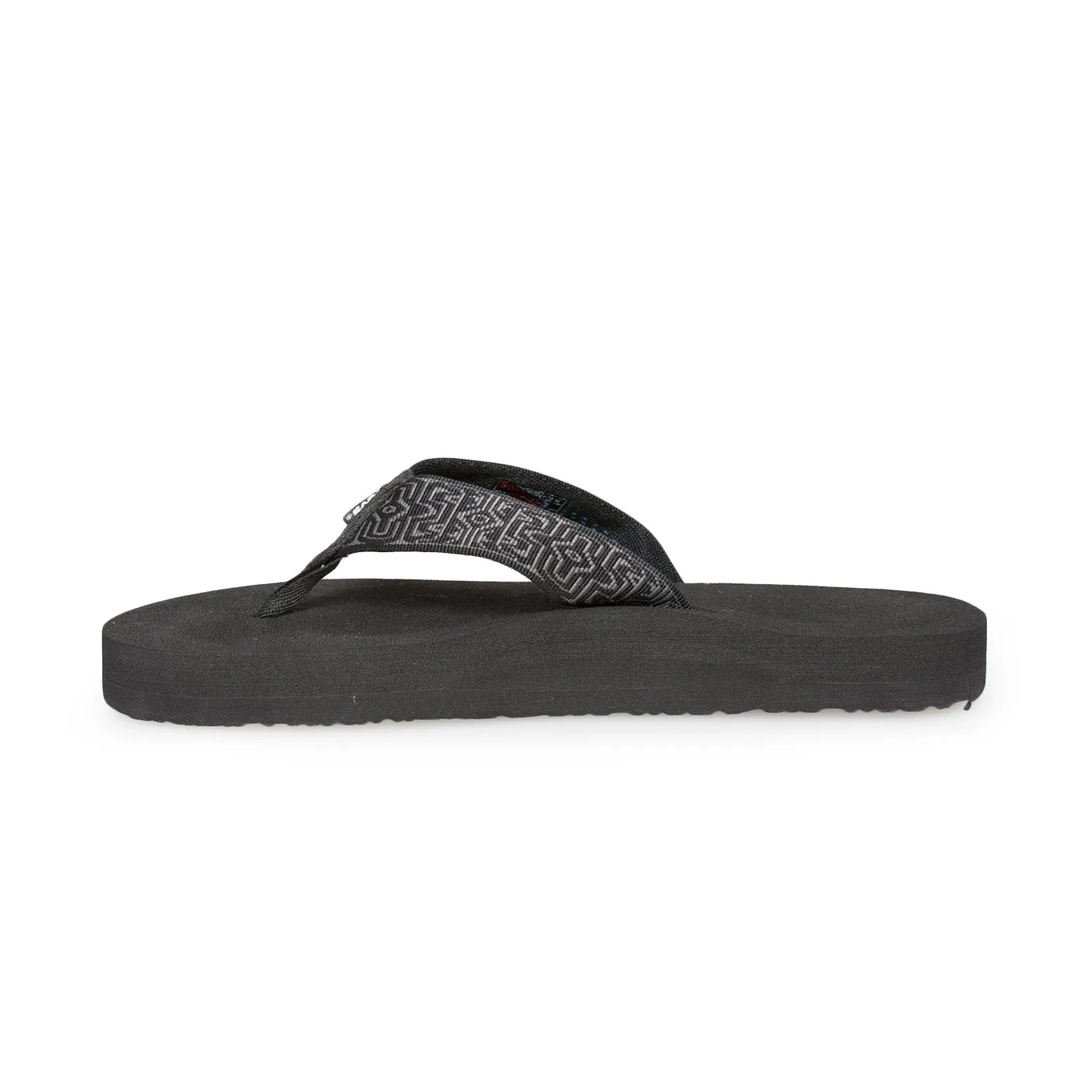 Teva Original Mush Stamps Black Flip Flops - Women's