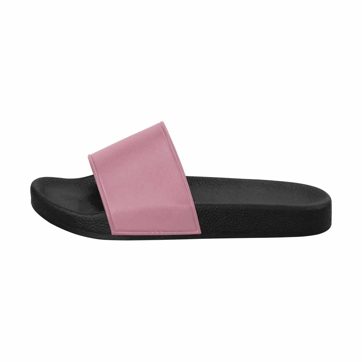 Uniquely You Mens Slide Sandals /   Puce Red Flip-Flops