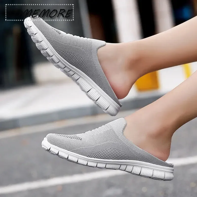 Woman Mules New Casual Half Slippers