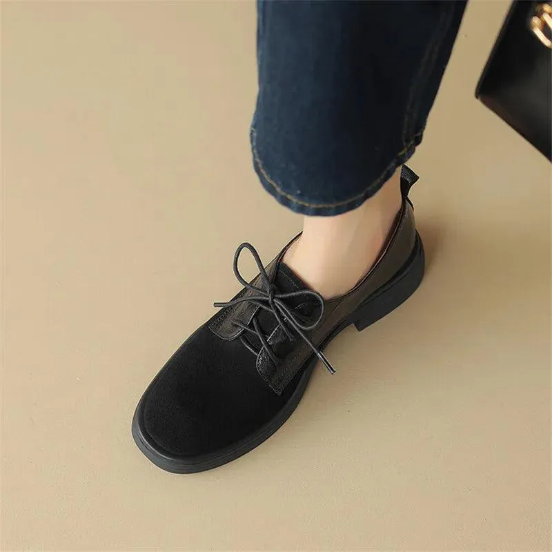 Women's Casual Shoes: Suede Loafers Chunky Heel Pumps ZCS1226