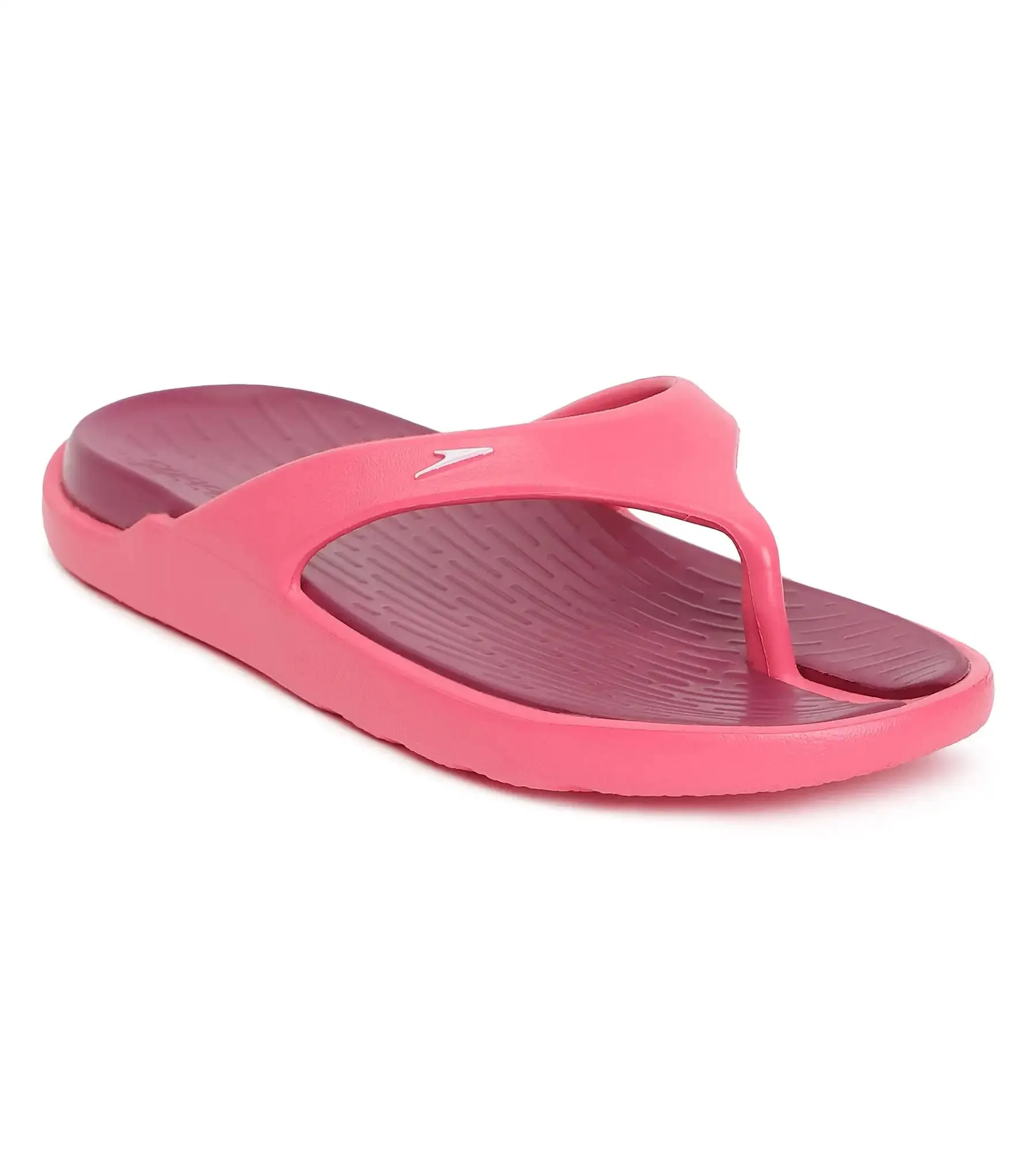 Women's Dual Colour Flip Flops - Deep Plum & Cinder Rose