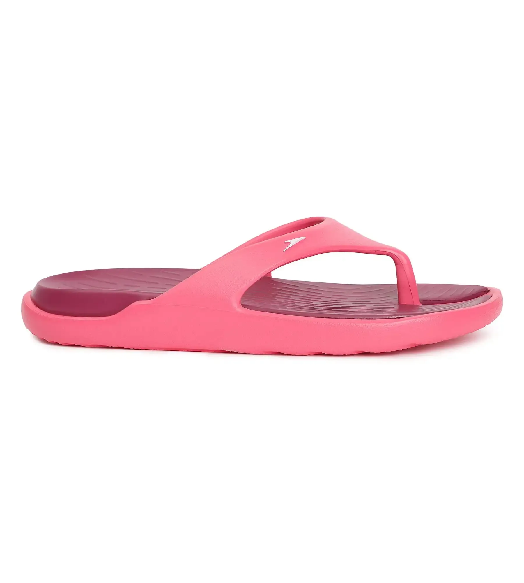 Women's Dual Colour Flip Flops - Deep Plum & Cinder Rose