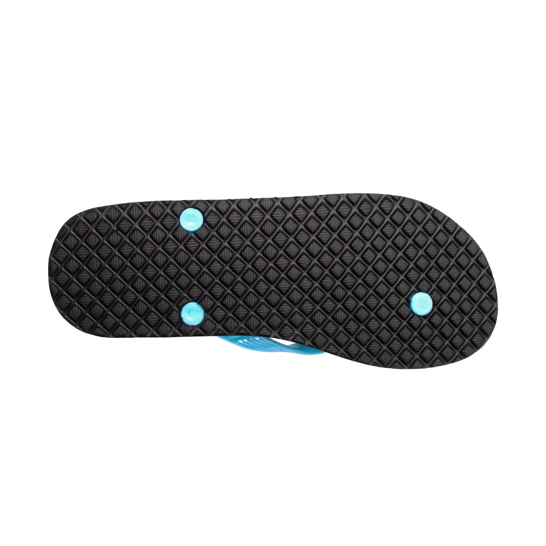 Women's Solid Aqua Strap Slippah