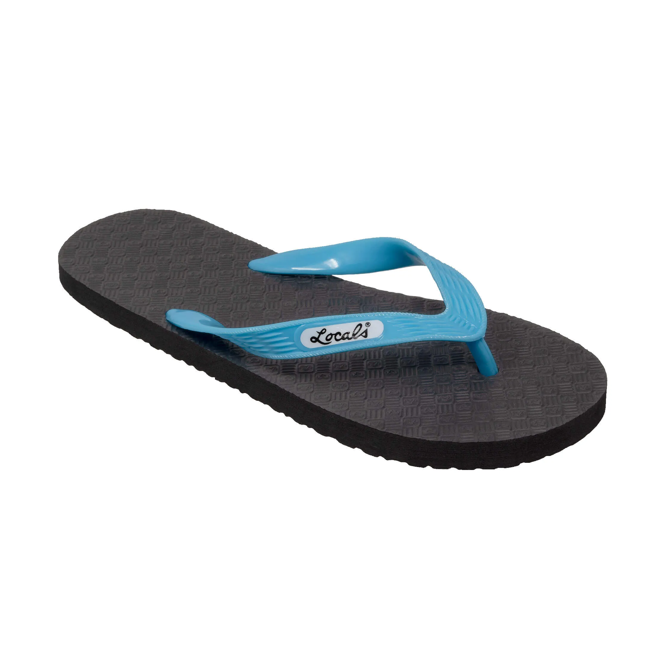 Women's Solid Aqua Strap Slippah